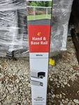 Peak Aluminum Railing Deck Hand Base White 4-FT 36100. Fixed Price $44.99.