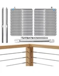 Luckin Railing Hardware, 100 Pack Right & Left Swage Lag Screws Cable.... Fixed Price $29.99.