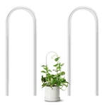 Jettify 2 Pack U-shaped Clear Acrylic Trellis For Indoor Plants, Small Medium. Fixed Price $10.04.