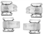 Veranda White Vinyl Traditional Left/rigth Angle Bracket Kit. 2 PCS.(4 Pack Each. Fixed Price $30.00.
