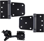 Self-closing Gate Hardware KIT,1 Pack Self-locking Latch And 2 Black. Fixed Price $30.92.