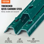 6 Feet Fence Post, 10 Pack U-channel Heavy Duty Metal Posts, Green. Fixed Price $79.87.