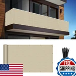 Infrange Balcony Privacy Fence 3'X12' Mesh Windscreen Shield Beige. Fixed Price $26.13.
