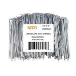 200 Pack 10 11GA(0.12INCH) Landscape Staples Garden Stakes Fence Netting.... Fixed Price $46.46.