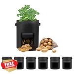 Litlandstar 6 Pack 7 Gallon Potato Grow Bags Fabric Handles Flap. Fixed Price $34.99.