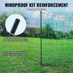 Vevor Electric Fence Netting, 35 X 164INCH L, Pe Fencing With Posts & Doub. Fixed Price $111.70.