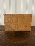 Vintage Grammes & Son Wizard Pyrography Wooden Post Card Box. Fixed Price $45.00.