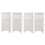 Suncast 4-PANEL Outdoor Screen Enclosure Freestanding Wicker Resin Reversible. Fixed Price $189.47.