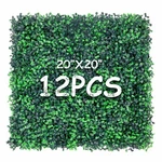 Decwin 12PCS 20"X20" Artificial Boxwood Hedge Panels Uv Protected Grass Wall. Fixed Price $94.47.