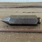 Vintage Steel Plum Bob 8OZ With Good Threaded Cap - 3 1/2 Long. Fixed Price $7.79.