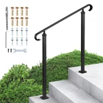 Vevor Handrails For Outdoor Steps Carbon Steel Transitional 2-3. Fixed Price $43.99.