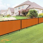 Orange 1 Ft Privacy Fence Windscreen Mesh Shade Cover Garden Balcony Yard. Fixed Price $51.55.