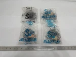 (100) Chicago Heights Steel Galvanized T-post Wire Fence Clip Sealed, Usa (z). Fixed Price $21.90.