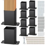 Vevor 10 Pack 4X4 (inner Size 3.6X3.6) Post Base Brackets Wood Fence Anchor. Fixed Price $59.90.