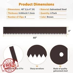 Meyoppm 4" Metal Landscape Edging 6 Pack Galvanized Steel Hammer-in. Fixed Price $156.99.