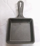 Vintage Lodge 4WS Cast Iron Frying Pan Square Skillet Rare Size!. Fixed Price $45.00.