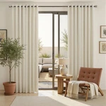 Mrs.naturall Linen Blackout Curtains 84 Length 2 Panels Set For Living Room,b.... Fixed Price $40.94.