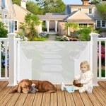 Betertek Weatherproof Outdoor Retractable Gate For Dogs No Rust Screws And Rods. Fixed Price $106.74.