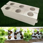 6 Plant Hydroponic Site Grow Kit Square Shape Baskets System. Fixed Price $130.00.