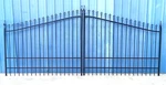 Sale! #1635 Wrought Iron Style Driveway Gate 14' Ds Inc Post Pkg Residential. Fixed Price $1640.00.