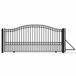 Aleko Paris Style Ornamental Yard Garden Steel Single Sliding 14' Driveway Gate. Fixed Price $2549.15.