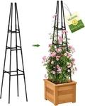 1 Pack Garden Obelisk Trellis For Climbing Plants Outdoor Indoor Pots,. Fixed Price $21.68.