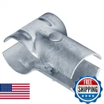 Ottff 4 Pack End Rail Clamps 2-3/8" X Top Fitting Chain Link Fence. Fixed Price $51.71.