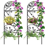 Amagabeli 2 Pack Garden Trellis For Climbing Plants Outdoor 46" X 15".... Fixed Price $83.00.