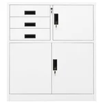 Filing Cabinet Storage Office With Lock For Home Steel Vidaxl. Fixed Price $362.99.