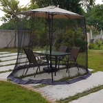 Outdoor Umbrella Table Screen Patio Mosquitoes Bug Enclosure Net Mesh 250-300CM. Fixed Price $37.01.