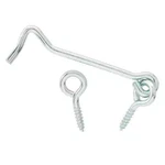 2PK Everbilt 4 In. Zinc-plated Steel Hooks And Eyes For Screen Door Gate Fence. Fixed Price $12.00.