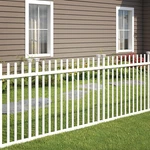 41IN H X 44IN W (2 Panels) No Dig Zippity Burbank Fence Kit,. Fixed Price $154.99.