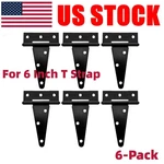 6-PACK Heavy Duty Inch Hinges Black Gate For Shed Fence Wood Door. Fixed Price $14.99.