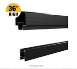Ft. Black Aluminum Deck Railing Hand Base For 36 In. High System. Fixed Price $95.99.