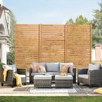 Vevor Wooden Privacy SCREEN,36" X 73" H Outdoor Freestandin.... Fixed Price $113.79.