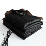 10'X12' Black Shade Mesh Uv Block Netting Snap-on Wind Screen Balcony Patio. Fixed Price $33.66.