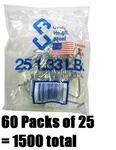Chicago Heights M005FAST25RG025 Packs T-post Fence Clip Fastener- 60 Pk. Fixed Price $115.89.