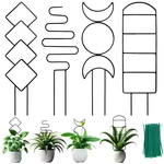 4 Packs Trellis For Climbing Plants Indoor, Henable Small Garden 15 In, Black. Fixed Price $14.99.