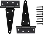 Home Master Hardware 6 Inch T-strap Heavy Duty Shed Door Hinges, Black Tee. Fixed Price $17.45.