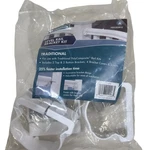 Veranda Traditional Level Bracket Kit White Polycomposite Handrail Fitting. Fixed Price $18.99.