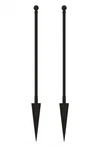 2 Set 46" Grand Teton No Dig Fence Posts Powder Coated Steel Garden Stakes Black. Fixed Price $41.77.