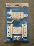 National Hardware Vinyl Fence Gate Kit N343 442 White Hinges & Latch. Fixed Price $16.00.