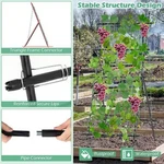 Costway 75 In. Metal Garden Cucumber Trellis For Plant Climbing - Black/green. Fixed Price $38.43.
