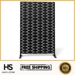 Uixe 76 In Galvanized Steel Garden Fence Privacy Screen Panels Black. Fixed Price $124.99.