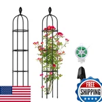 Huvai 2 Pack 5FT Garden Obelisk Trellis For Climbing Plants Outdoor. Fixed Price $50.56.