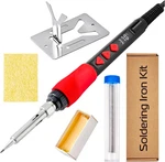 Soldering Iron Kit 60W 120V With Wire Flux Rosin Mini Stand Sponge. Fixed Price $14.99.