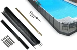 Pool Fence Diy By Life Saver Fencing Section Kit, 4 X 12-FEET, Black. Fixed Price $159.99.
