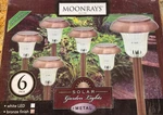 Solar Stake Outdoor Garden Path Light Moonrays 6 Pack. Fixed Price $20.00.