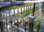 Deluxe Wrought Iron Fence Panels: Overlapping Arched Tops 4 Foot Tall /6 Feet !. Fixed Price $390.00.