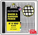 4 Ft. X 100 Black Construction Snow/safety Barrier Fence. Fixed Price $44.30.